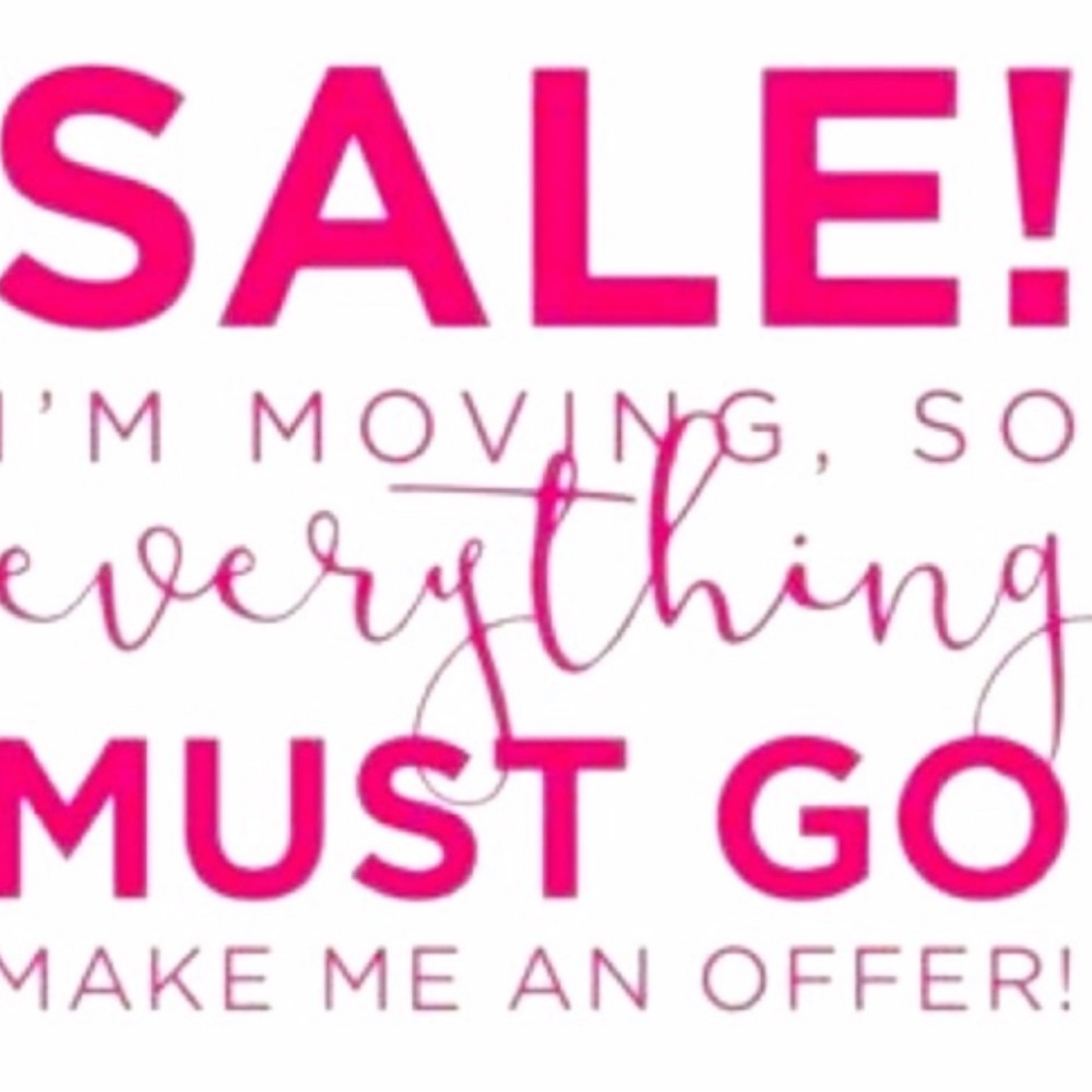 Everything must go by Monday, accepting most offers, please bundle for discount!